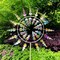 3D Windmill Kinetic Metal Sculpture Wind Spinner Yard Garden Outdoor Decoration